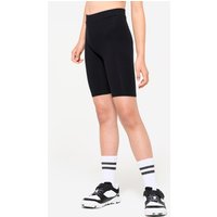 Decathlon UK Domyos Girls' Multisport Cotton Cycling Shorts - Black | FREE Click & Collect at Stores and Asda. 365 Days return available.