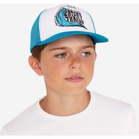 Kids’ Surfing Trucker Cap - Catch Thrill Blue And White