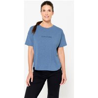 Women's Short-sleeved Yoga T-shirt - Dark Blue