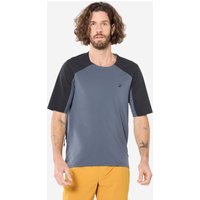 Decathlon UK ROCKRIDER Men's Breathable Short-sleeved Mountain Bike Cargo Jersey - 500 Grey/black | FREE Click & Collect at Stores and Asda. 365 Days return available.