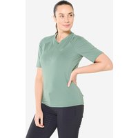 Decathlon UK ROCKRIDER Women's Short-sleeve Cargo Cycling Jersey - Green | FREE Click & Collect at Stores and Asda. 365 Days return available.