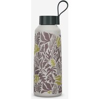 1 L Stainless Steel Water Flask 100 With Screw Cap For Hiking - Flower