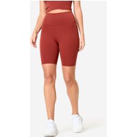 Decathlon UK Decathlon Women's Close-fitting Fitness Biker Shorts - Terracotta | FREE Click & Collect at Stores and Asda. 365 Days return available.