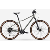 Decathlon UK ROCKRIDER Hybrid Bike High Frame - Actv 500 Green | FREE Click & Collect at Stores and Asda. 365 Days return available.