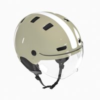Decathlon UK BTWIN City Cycling Helmet With Visor 580-shiny Green | FREE Click & Collect at Stores and Asda. 365 Days return available.