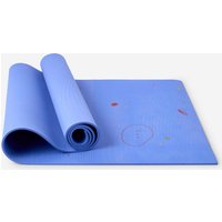 Kids 5 mm Thick Yoga Mat With Straps - Blue