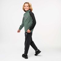 Kids Polyester Tracksuit Outfit - Green/black