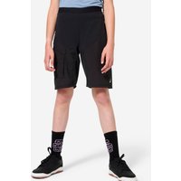 Decathlon UK BTWIN Kids' 7-13 Years Mountain Bike Shorts 500 - Black | FREE Click & Collect at Stores and Asda. 365 Days return available.