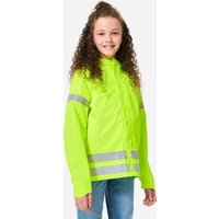 Decathlon UK BTWIN Kids' Hi-viz Waterproof Cycling Jacket 500 - Yellow | FREE Click & Collect at Stores and Asda. 365 Days return available.