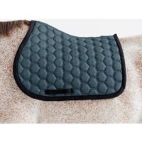 Horse Riding Saddle Cloth 500 - Green And Black