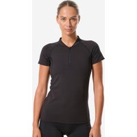 Women’s Aquafitness Aquabiking Or Sea Wading Short Sleeve T-shirt - Elo Black
