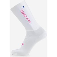 Decathlon UK VAN RYSEL Road Cycling Socks - Rcr-r White Pink | FREE Click & Collect at Stores and Asda. 365 Days return available.