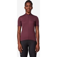 Decathlon UK VAN RYSEL Women's Short-sleeved Road Cycling Jersey - Essential - Burgundy | FREE Click & Collect at Stores and Asda. 365 Days return available.