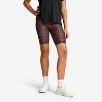 Decathlon UK Domyos Women's Stretchy Fitness Cycling Shorts - Brown | FREE Click & Collect at Stores and Asda. 365 Days return available.