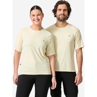 Decathlon UK ROCKRIDER Breathable Short-sleeved Mountain Bike Jersey - 500 Vanilla | FREE Click & Collect at Stores and Asda. 365 Days return available.