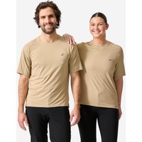 Decathlon UK ROCKRIDER Breathable Short-sleeved Mountain Bike Jersey - 500 Beige | FREE Click & Collect at Stores and Asda. 365 Days return available.