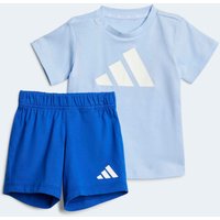 Baby Cotton Shorts & T-shirt Set - Blue