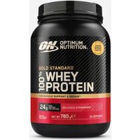 Proteína 100% whey morango, gold standard 780g
