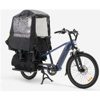 Decathlon UK BTWIN Reflective Bike Rain Protector Longtail Cargo E-three 500 | FREE Click & Collect at Stores and Asda. 365 Days return available.