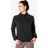 Women's Warm Running Jacket - Kiprun Run 500 Warm - Smoky Black