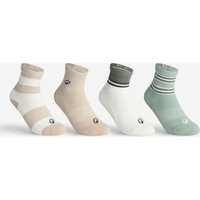Kids Sports Socks 4-pairs Pack - Dkt One Beige Green
