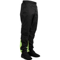 Decathlon UK BTWIN 900 Waterproof Cycling Overtrousers - Black/lime | FREE Click & Collect at Stores and Asda. 365 Days return available.