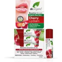 Dr. Organic Aloe Vera And Cherry Lip Balm SPF15 5.7g