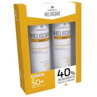 Heliocare 360º Sunscreen Transparent Spray SPF50+ Pack 2 X 200ml