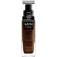 Nyx Professional Make Up Can'T Stop Won'T Stop Full Coverage Foundation Nr Chestnut 30ml