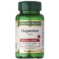 Nature's Bounty Magnesium 250 Mg 100 Tablets