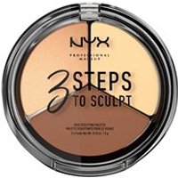 Nyx Professional Make Up 3 Steps To Sculpt Face Sculpting Palette Light