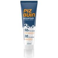 Piz Buin Piz Buin Mountain SPF50+ Suncream 20ml + Lipstick F20 2.3ml