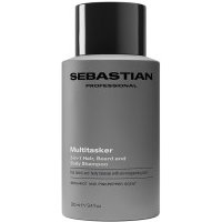 Sebastian Professionals Multitasker 3-In-1 Shampoo For Men, Hair, Beard And Body, Cleanses And Provides Freshness, 280ml