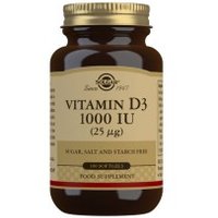 Solgar Vitamin D3 1000 Iu 25 µg Soft Capsules 100 Un
