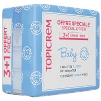 Topicrem Baby Water-Based Cleansing Wipes, Pack Of 4 X 60 Units