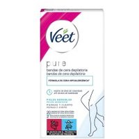 Veet Pure Wax Strips For Sensitive Skin 20 Units
