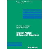 Implicit Partial Differential Equations Implicit Partial Differential Equations