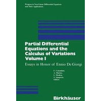 Partial Differential Equations and the Calculus of Variations Partial Differential Equations and the Calculus of Variations