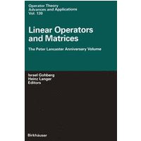 Linear Operators and Matrices Linear Operators and Matrices