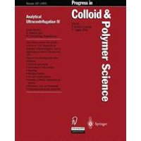 Analytical Ultracentrifugation IV Analytical Ultracentrifugation IV