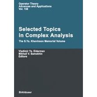 Selected Topics in Complex Analysis Selected Topics in Complex Analysis