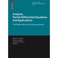 Analysis, Partial Differential Equations and Applications Analysis, Partial Differential Equations and Applications