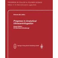 Progress in Analytical Ultracentrifugation Progress in Analytical Ultracentrifugation