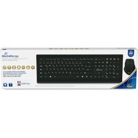 MediaRange Tastatur-Set + optis. 5 Tasten Funk-Maus (FR) sw