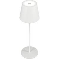 RealPower LED-Tischlampe dimmbar kalt/warm mit Akku,weiss