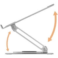 Notebookhalter IcyBox rotierend höhenverstellbar Aluminium