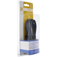 Schwaiger 6.0m RJ-11 - RJ-11 - 6 m - RJ-11 - RJ-11 - Schwarz - Männlich - Männlich