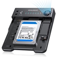 GRAUGEAR Klonstation für M.2 NVMe/SATA SSDds & 2,5"/3,5" HDD