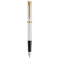 WATERMAN Füllfederhalter IMPRESSION weißer Lack CT F Blau Geschenkbox