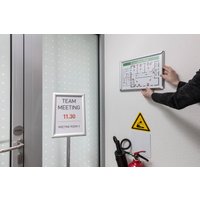 DURABLE Bodenständer INFO Aluminium Klapprahmen A3 silber